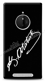 Nokia Lumia 830 Atatrk mza Siyah Klf