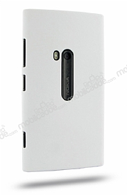 Eiroo Nokia Lumia 920 Beyaz Sert Mat Rubber Klf