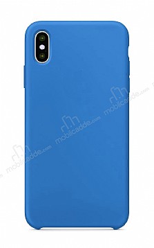 Dafoni Orjinal Series iPhone XS Max Koyu Mavi Silikon Klf