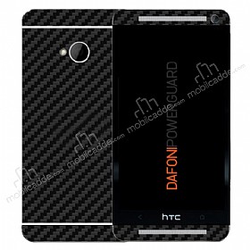 Dafoni PowerGuard HTC One n + Arka Karbon Fiber Kaplama Sticker