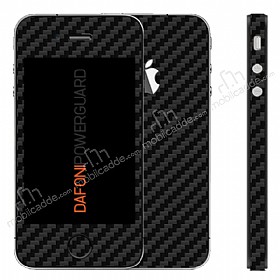 Dafoni PowerGuard iPhone 4 / 4S n + Arka + Yan Karbon Fiber Kaplama Sticker
