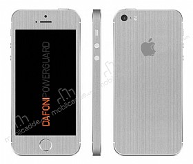 Dafoni PowerGuard iPhone SE / 5 / 5S n + Arka + Yan Silver Kaplama Sticker