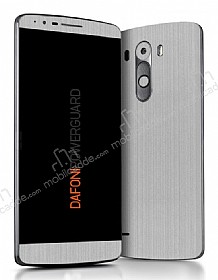 Dafoni PowerGuard LG G3 n + Arka Silver Kaplama Sticker