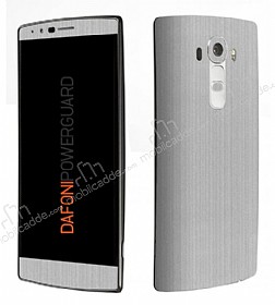 Dafoni PowerGuard LG G4 n + Arka Silver Kaplama Sticker