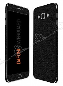 Dafoni PowerGuard Samsung Galaxy A8 n + Arka + Yan Siyah Deri Kaplama Sticker