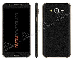 Dafoni PowerGuard Samsung Galaxy J5 n + Arka + Yan Siyah Deri Kaplama Sticker