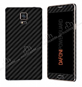 Dafoni PowerGuard Samsung Galaxy Note 4 n + Arka Karbon Fiber Kaplama Sticker