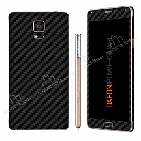 Dafoni PowerGuard Samsung Galaxy Note 4 n + Arka + Yan Karbon Fiber Kaplama Sticker
