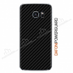 Dafoni PowerGuard Samsung Galaxy S6 Edge Arka Karbon Fiber Kaplama Sticker