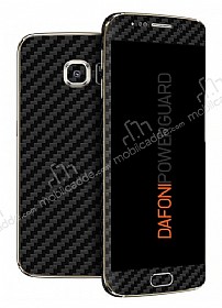 Dafoni PowerGuard Samsung Galaxy S6 Edge n + Arka + Yan Karbon Fiber Kaplama Sticker