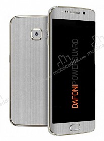 Dafoni PowerGuard Samsung Galaxy S6 Edge Plus n + Arka Silver Kaplama Sticker
