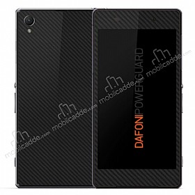 Dafoni PowerGuard Sony Xperia Z1 n + Arka Karbon Fiber Kaplama Sticker