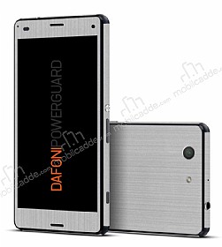 Dafoni PowerGuard Sony Xperia Z3 Compact n + Arka + Yan Silver Kaplama Sticker