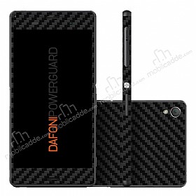 Dafoni PowerGuard Sony Xperia Z3 n + Arka +Yan Karbon Fiber Kaplama Sticker