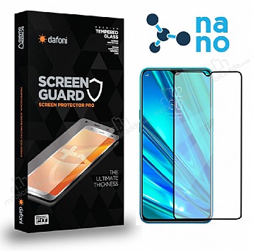 Dafoni Realme 6i Full Mat Nano Glass Premium Cam Siyah Ekran Koruyucu