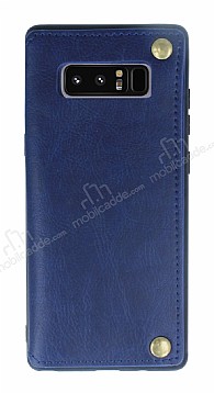 Dafoni Retro Samsung Galaxy Note 8 Czdanl Lacivert Rubber Klf