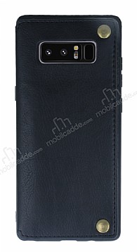 Dafoni Retro Samsung Galaxy Note 8 Czdanl Siyah Rubber Klf
