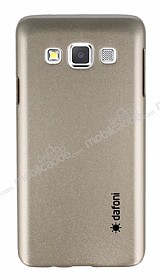 Dafoni Samsung Galaxy A3 Metallic Thin Gold Rubber Klf