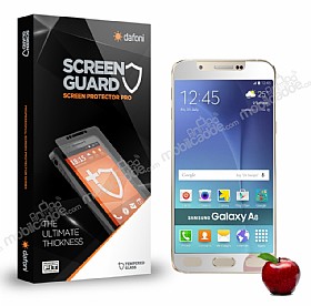 Dafoni Samsung Galaxy A8 Tempered Glass Ayna Silver Cam Ekran Koruyucu