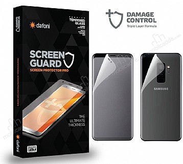 Dafoni Samsung Galaxy A8 2018 Full Darbe Emici effaf n+Arka Ekran Koruyucu Film