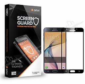 Dafoni Samsung Galaxy C5 Tempered Glass Premium Siyah Full Cam Ekran Koruyucu