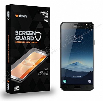 Dafoni Samsung Galaxy C8 Tempered Glass Premium Cam Ekran Koruyucu