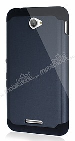 Dafoni Sony Xperia E4 Slim Power Ultra Koruma Siyah Klf