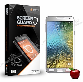 Dafoni Samsung Galaxy E5 Tempered Glass Ayna Silver Cam Ekran Koruyucu