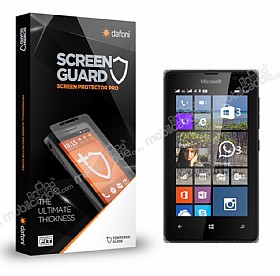 Dafoni Microsoft Lumia 532 Tempered Glass Premium Cam Ekran Koruyucu
