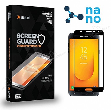 Dafoni Samsung Galaxy J4 Full Nano Premium Siyah Ekran Koruyucu