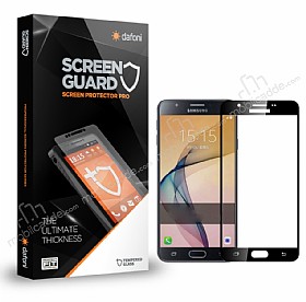 Dafoni Samsung Galaxy J5 Prime Tempered Glass Premium Siyah Full Cam Ekran Koruyucu
