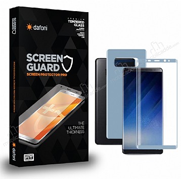 Dafoni Samsung Galaxy Note 8 Curve Darbe Emici Mavi n+Arka Ekran Koruyucu Film