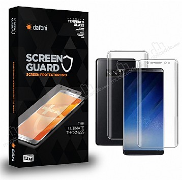 Dafoni Samsung Galaxy Note 8 Curve Darbe Emici effaf n+Arka Ekran Koruyucu Film
