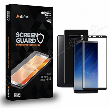 Dafoni Samsung Galaxy Note 8 Curve Darbe Emici Siyah n+Arka Ekran Koruyucu Film