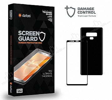 Dafoni Samsung Galaxy Note 9 Curve Darbe Emici Siyah n+Arka Ekran Koruyucu Film