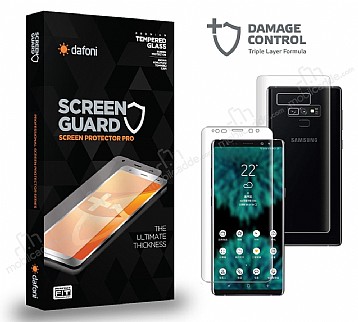 Dafoni Samsung Galaxy Note 9 Curve Darbe Emici n+Arka effaf Ekran Koruyucu Film