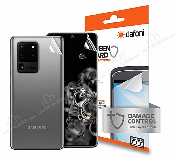 Dafoni Samsung Galaxy S20 Ultra n + Arka Darbe Emici Curve Ekran Koruyucu Film