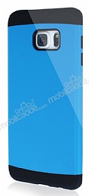 Dafoni Samsung Galaxy S6 Edge Plus Slim Power Ultra Koruma Mavi Klf