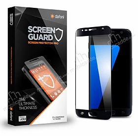 Dafoni Samsung Galaxy S7 Curve Tempered Glass Premium Siyah Cam Ekran Koruyucu