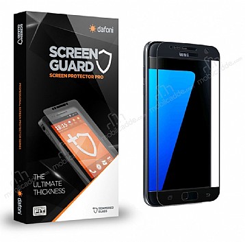 Dafoni Samsung Galaxy S7 Tempered Glass Premium Curve Siyah Cam Ekran Koruyucu