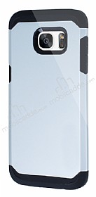 Dafoni Samsung Galaxy S7 Edge Slim Power Ultra Koruma Silver Klf