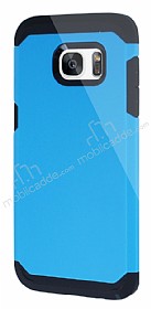 Dafoni Samsung Galaxy S7 Edge Slim Power Ultra Koruma Mavi Klf