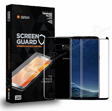 Dafoni Samsung Galaxy S8 n + Arka Curve Tempered Glass Premium effaf Cam Ekran Koruyucu