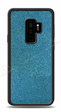 Dafoni Samsung Galaxy S9 Plus Silikon Kenarl Simli Mavi Klf