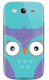 Dafoni Samsung i9300 Galaxy S3 Big Face Owl Rubber Klf