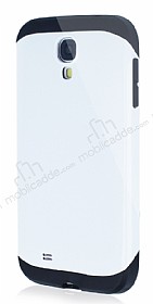 Dafoni Samsung i9500 Galaxy S4 Slim Power Ultra Koruma Beyaz Klf