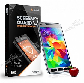 Dafoni Samsung i9600 Galaxy S5 Tempered Glass Ayna Silver Cam Ekran Koruyucu