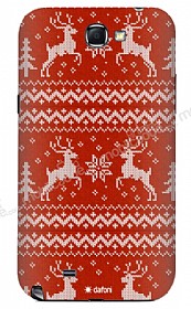 Dafoni Samsung N7100 Galaxy Note 2 Sweater Deer Krmz Rubber Klf