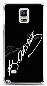 Samsung N9100 Galaxy Note 4 Atatrk mza Siyah Klf