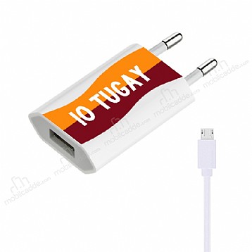 Eiroo Sar Krmz Kiiye zel Micro USB arj Aleti